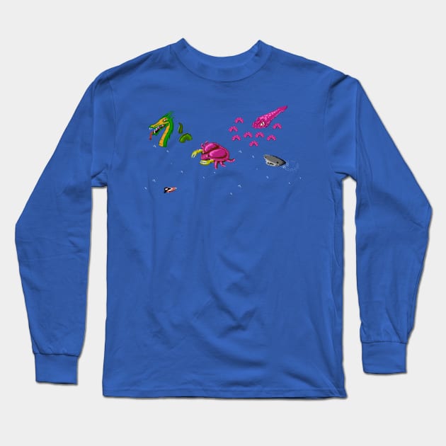 Fry The Monster Long Sleeve T-Shirt by CCDesign